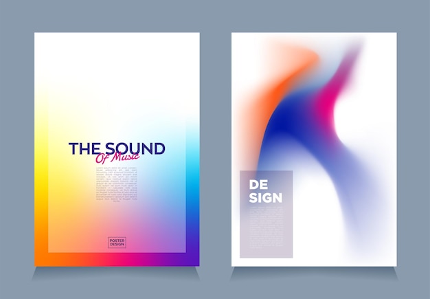 combination of minimalist poster design with abstract gradient musical event minimalist poster style