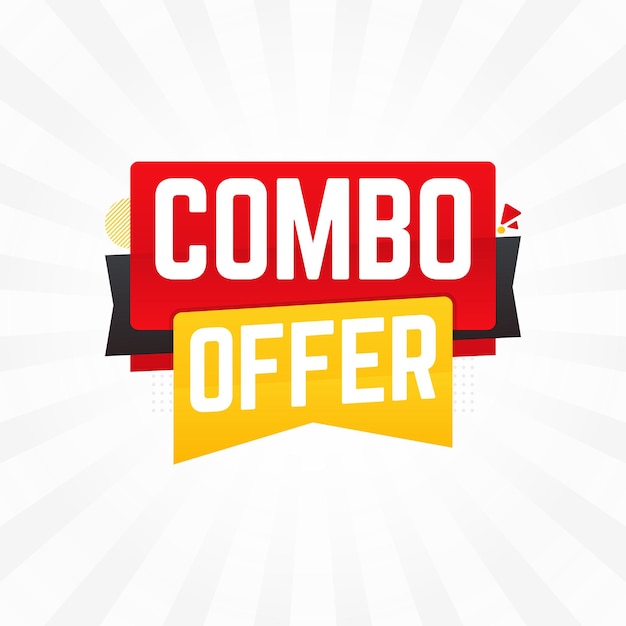 Vector combo offer sale banner design