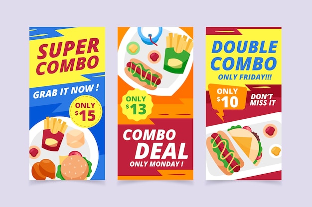 Vector combo offers - banners