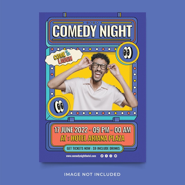 Comedy night flyer template