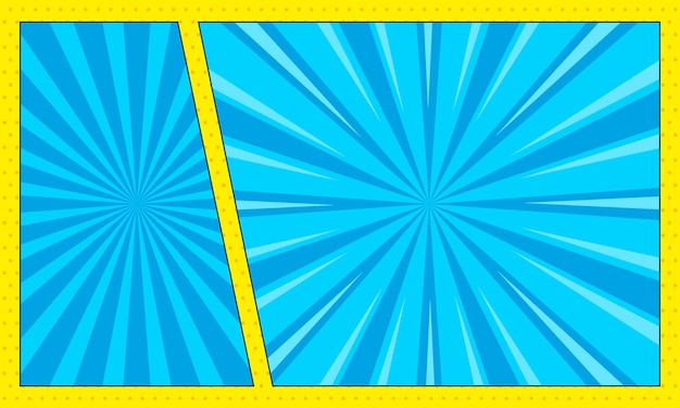 Comic abstract pop art background template