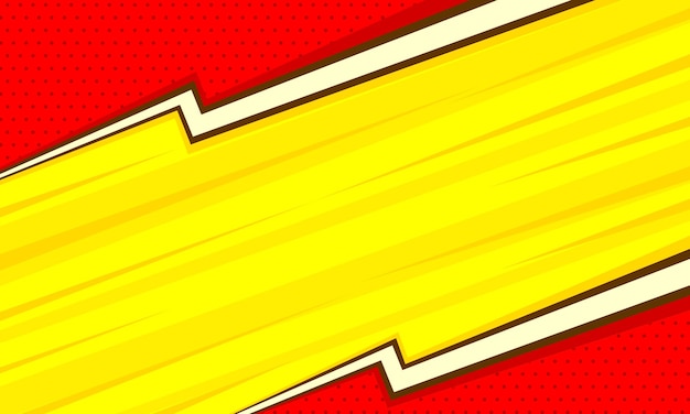 Comic abstract red and yellow background