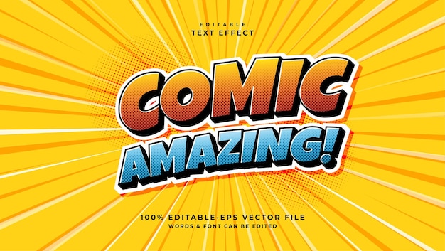 Comic amazing text effect