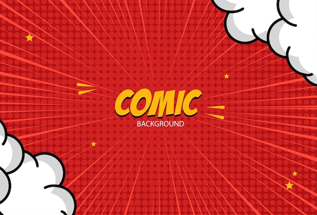 comic background with halftone effect background illustration vector eps 10