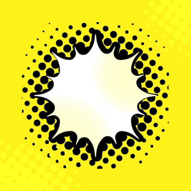 Comic bubble dots halftone pop art