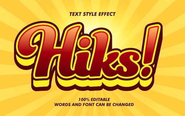 Comic Cartoon Bold Text Style Effect