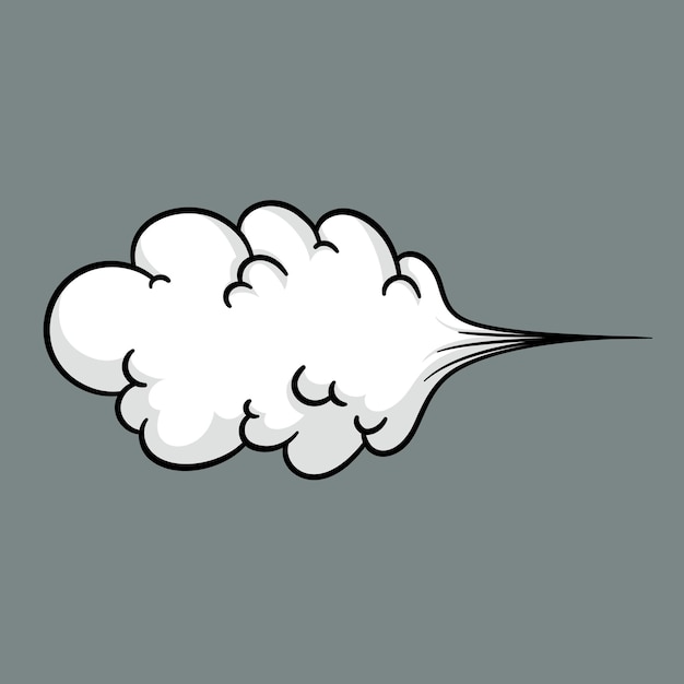 Comic cloud or smoke