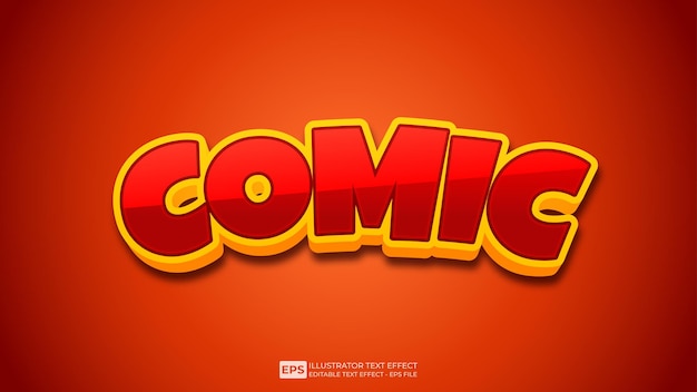 Comic editable text effect font