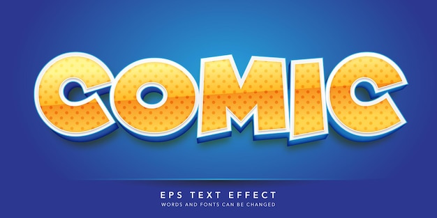 comic editable text effect