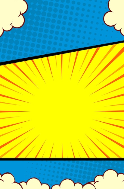 comic magazine cover background template