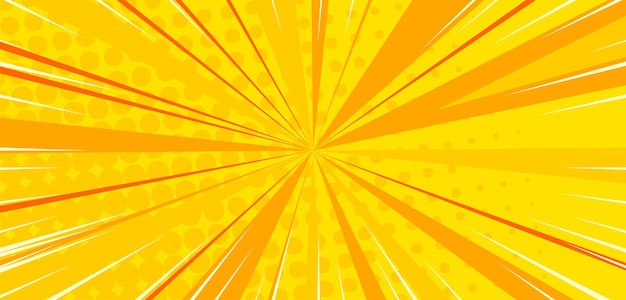 comic pop art yellow burst background