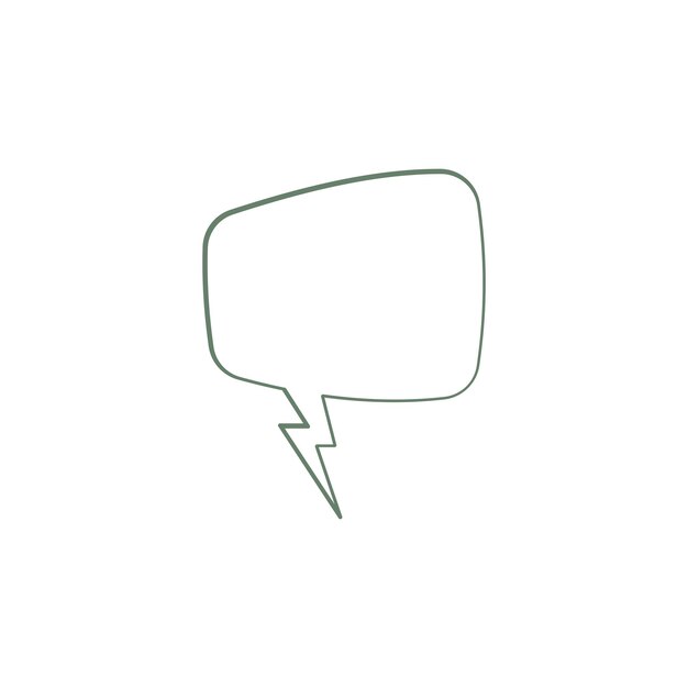 Comic Speech Bubble icon vector design templates