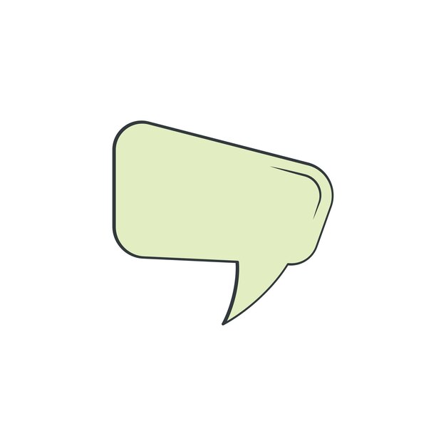 Comic Speech Bubble icon vector design templates