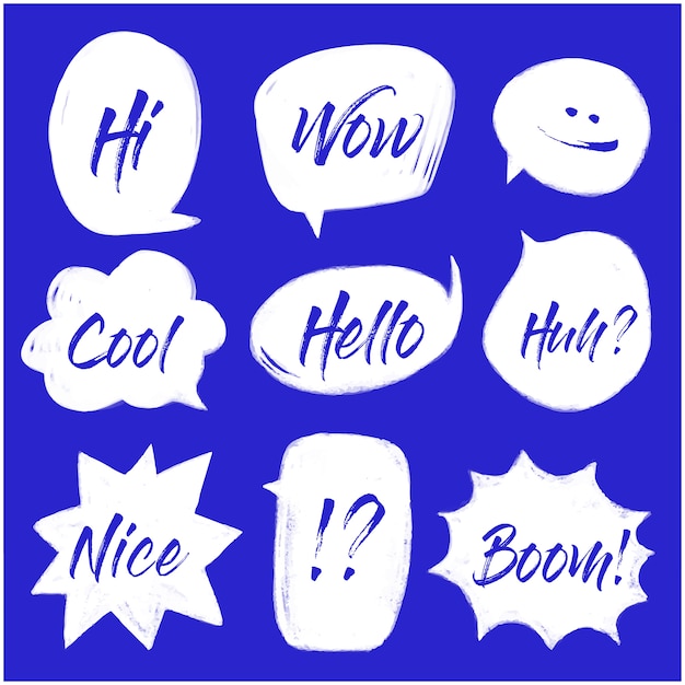 Comic Speech Bubble Vector isolated