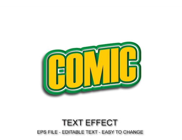 Comic text effect