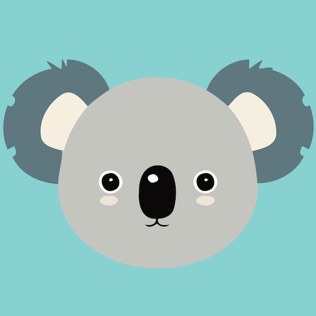 Common koala herbivore mammal animal face