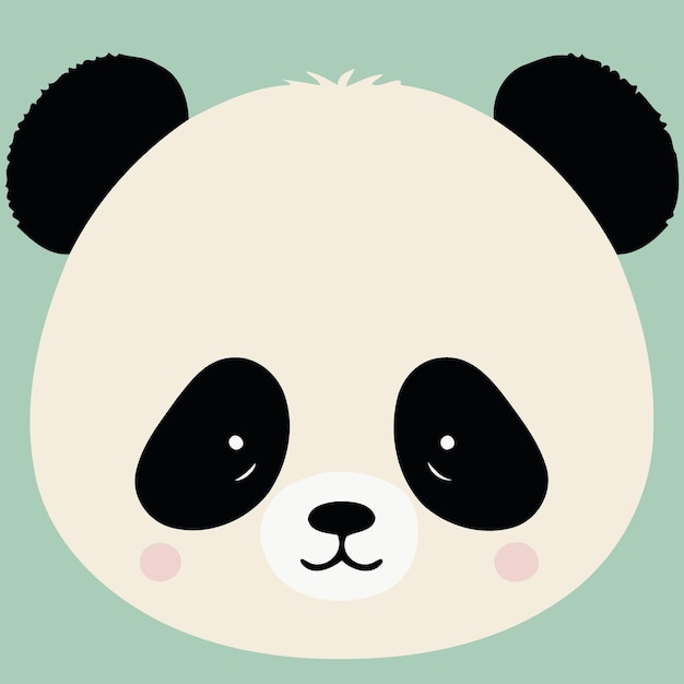 Common panda bear mammal animal face