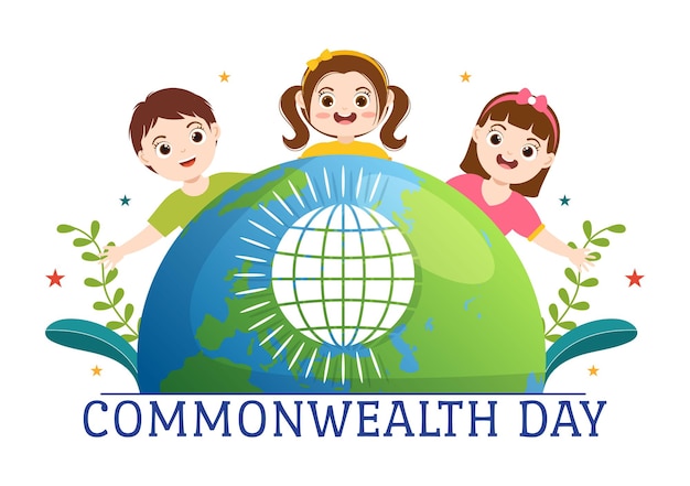 Commonwealth of Nations Day Illustration with Helps Guide Activities by Commonwealths Organizations