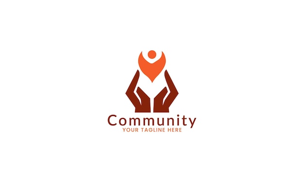 Vector community logo design vector template team logo