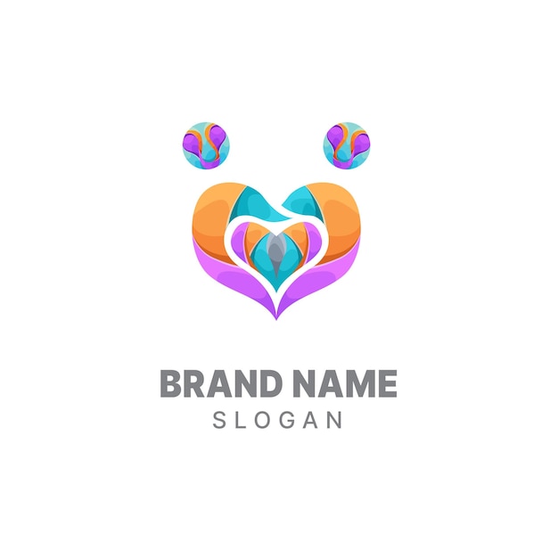 Community logo gradient colorful design template family logo people logo unity logo