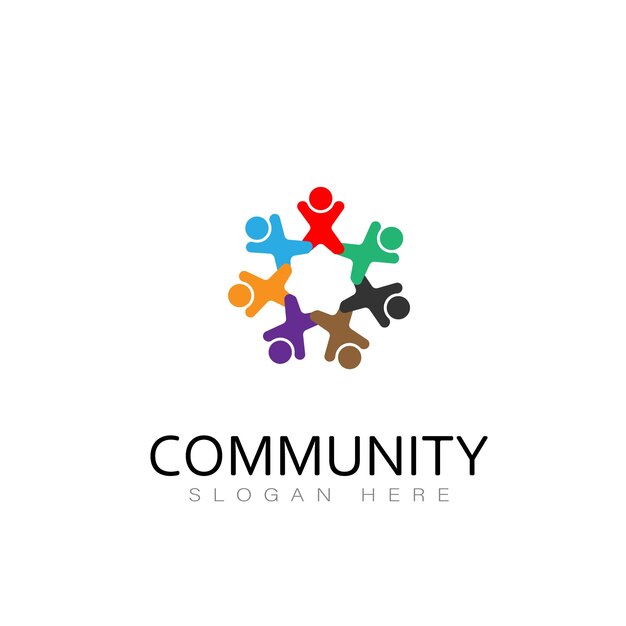 Community Logo Icon Design Vector people