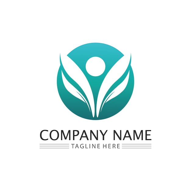 Community logo people work team and business vector logo and design group family