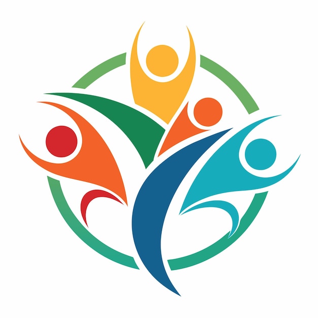 Community nonprofit abstract logo