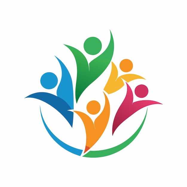 Community nonprofit abstract logo