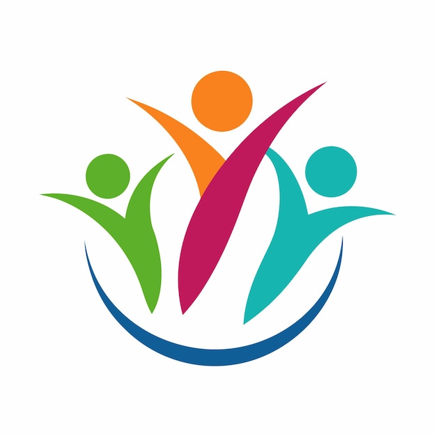 Community nonprofit abstract logo