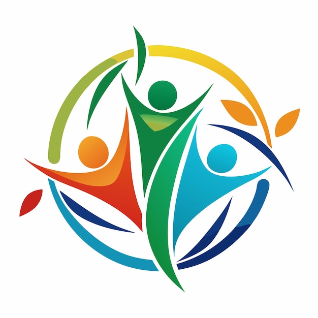 Community nonprofit abstract logo