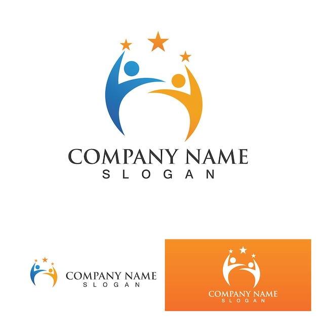 Community people group logo network and social icon