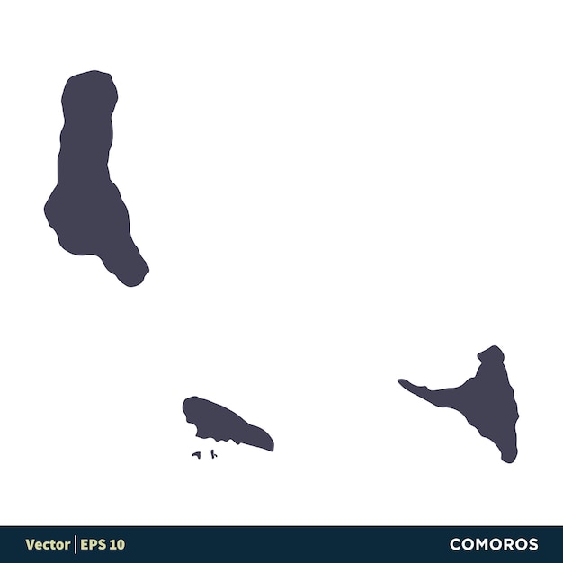 Comoros Africa Countries Map Icon Vector Logo Template Illustration Design Vector EPS 10