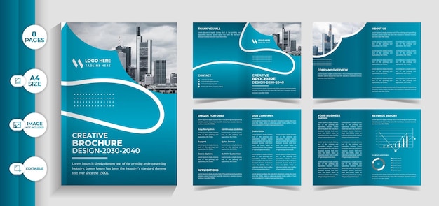 Company brochure template design