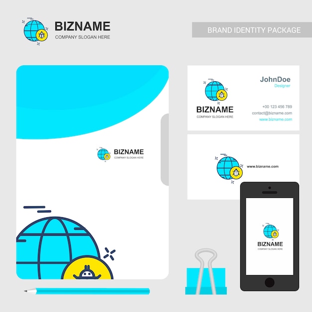 Company brochure with company logo and stylish design 