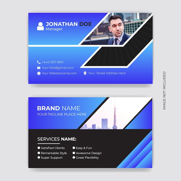 Company Business card design template