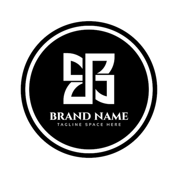 Vector a company business logo in black circle