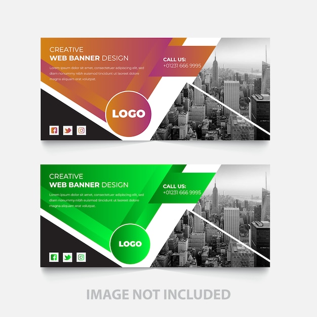 Company facebook cover template design 