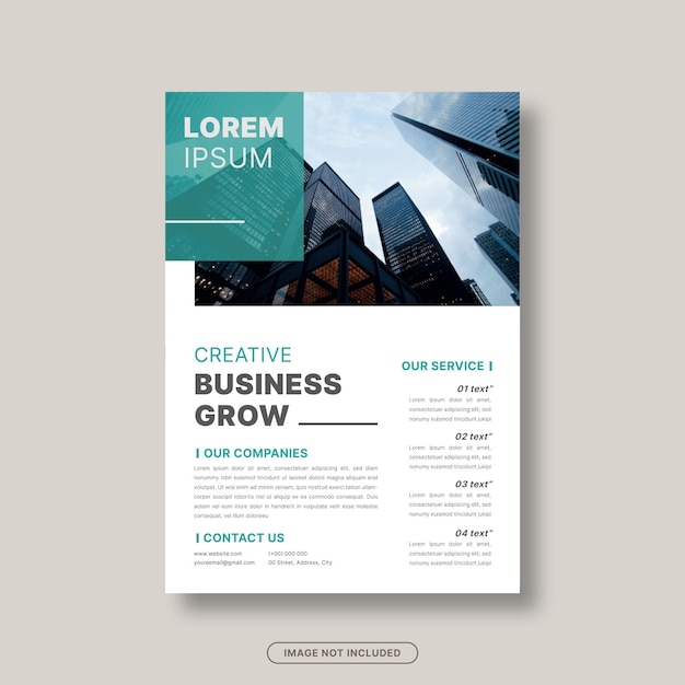 Vector company flyer design template business flyer company profile creative business