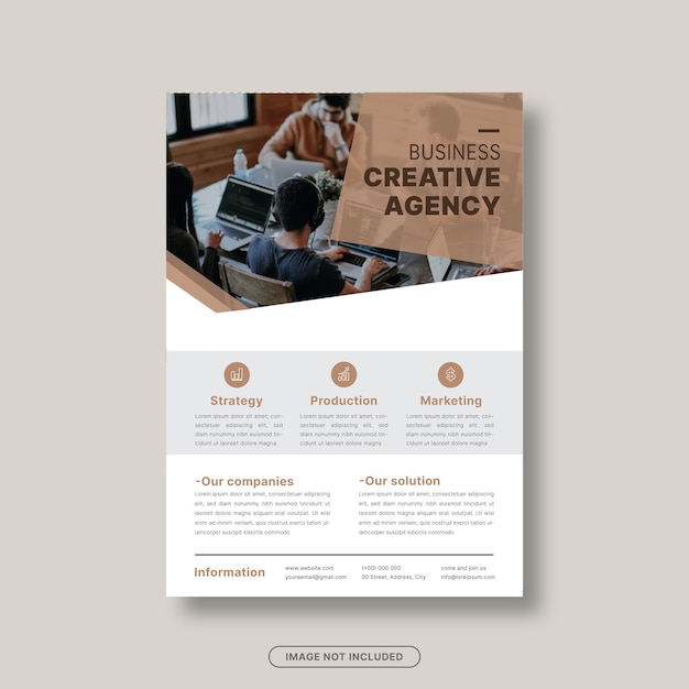 Vector company flyer design template business flyer company profile creative business