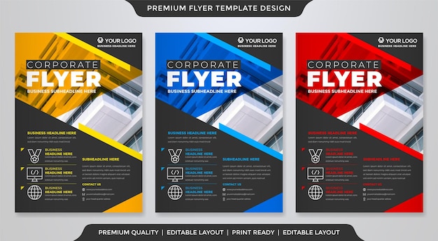 company flyer template use for business promotion ads