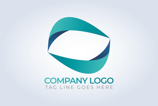 Vector company identity logo template unique color theme abstract background