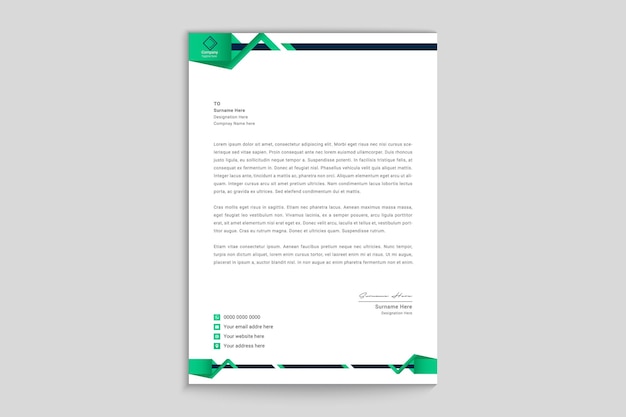 company letterhead design