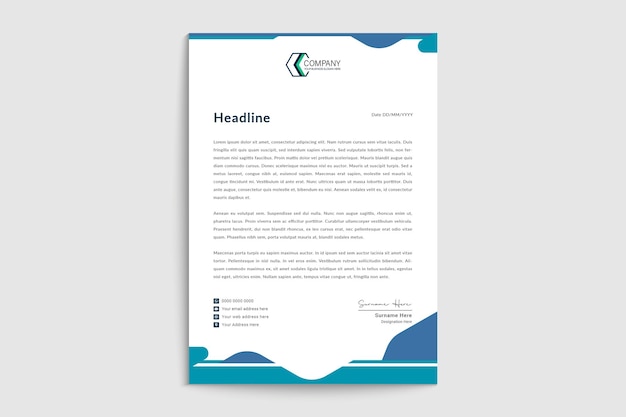 Company letterhead template