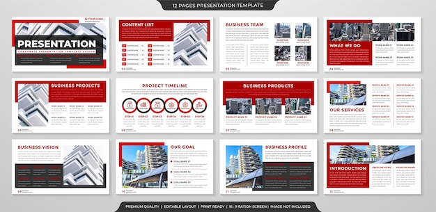 company presentation editable layout template use for annual report