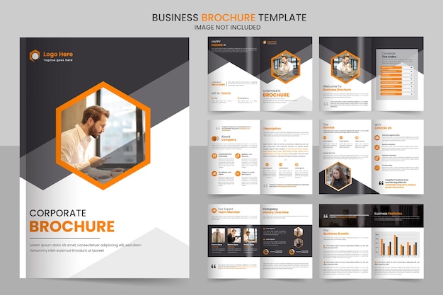 company profile brochure design minimal multipage business brochure template design annual report