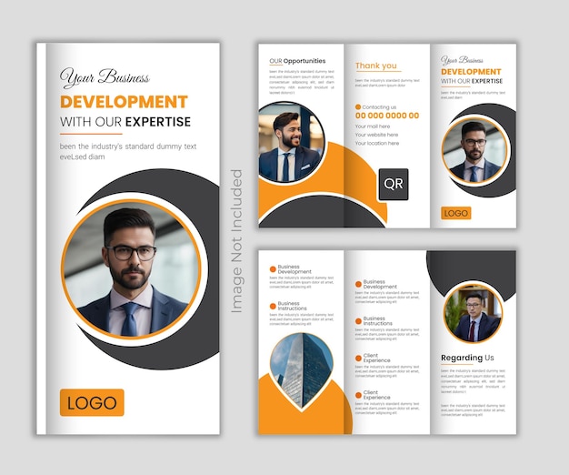 company profile brochure template best trifold brochure design