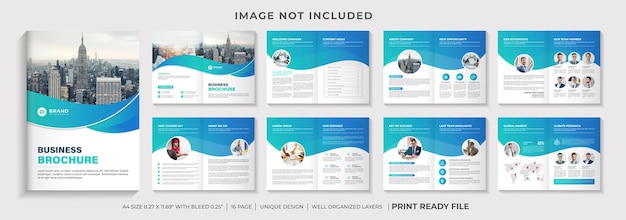 company profile brochure template layout design or multipage corporate brochure template design