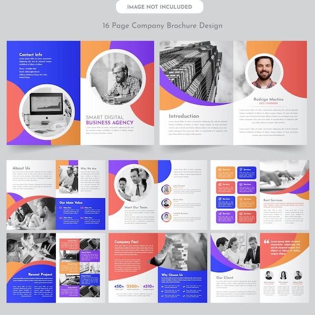 company  profile brochure template