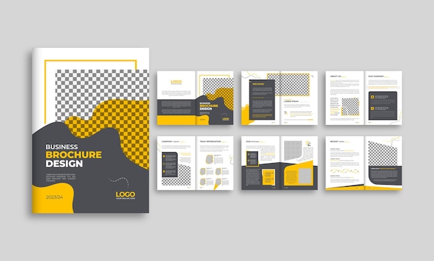 Company profile design vector template