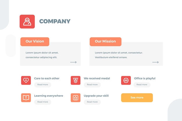 Company Profile Infographic Template